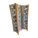 Wooden and fabric screen from the 60s