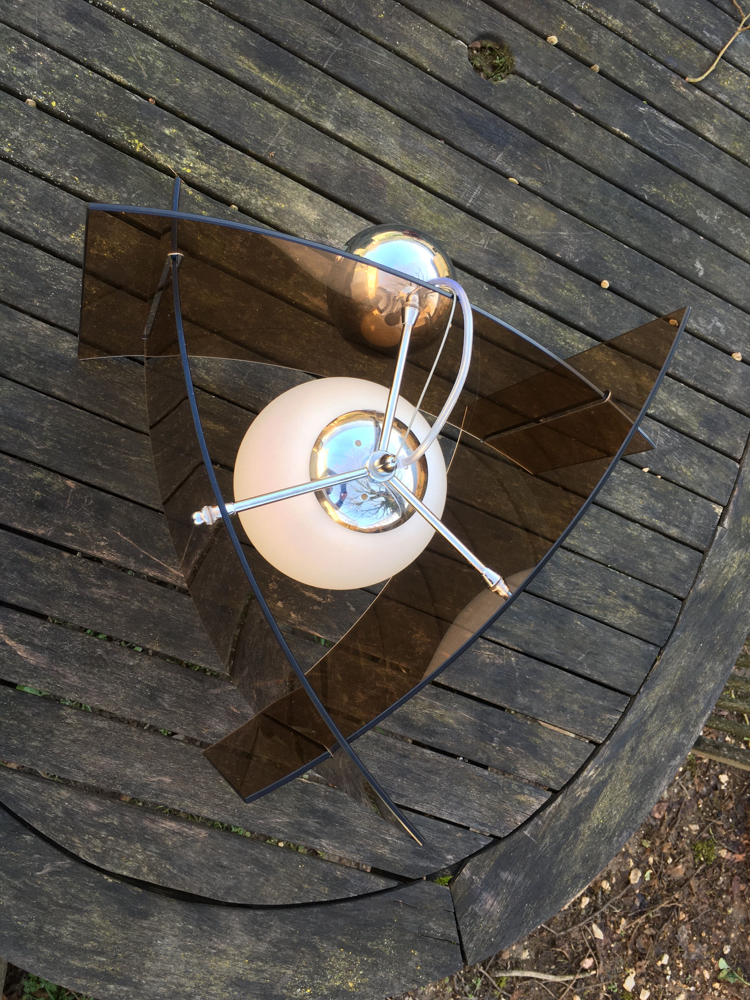 Smoked glass hanging