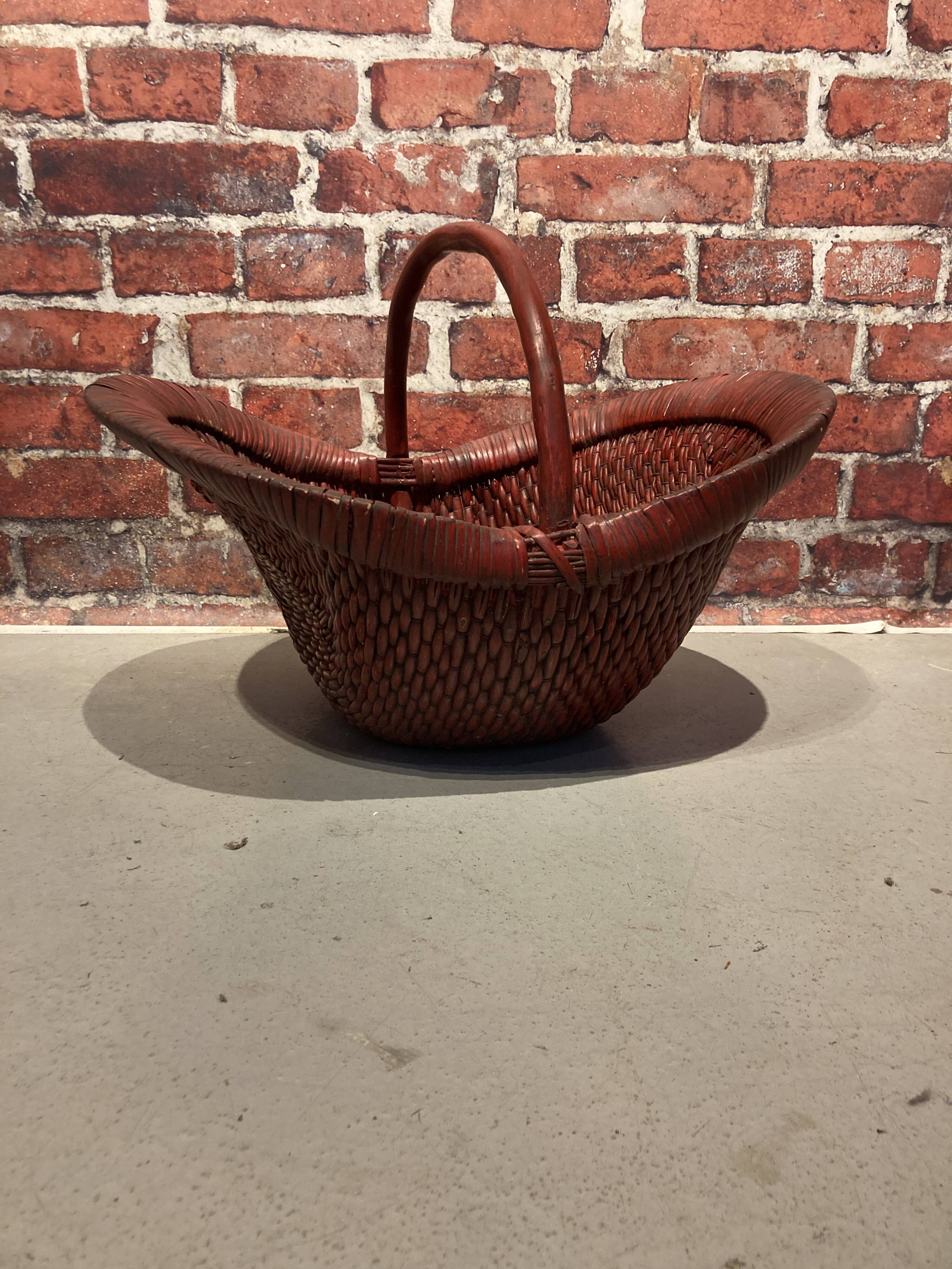 19th century China basket