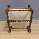 Ornamental armchair in oak, Louis XIII style – Early 20th century