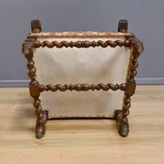 Ornamental armchair in oak, Louis XIII style – Early 20th century
