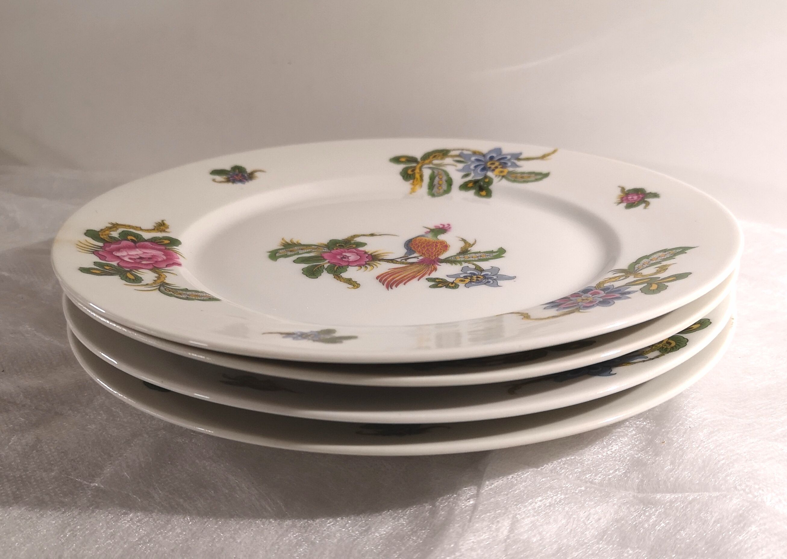 4 flat plates W. Guerin Limoges