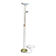 Dunakeszi vintage double floor lamp in chrome steel with reading light