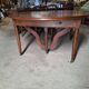 Old walnut carpenter's table, extendable for 18 people.