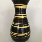 Demon vase Saint Clement, multicolored zebra decoration, numbered. Around 1950-1960