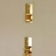 Pair of swedish brass sconces by gusum 1991