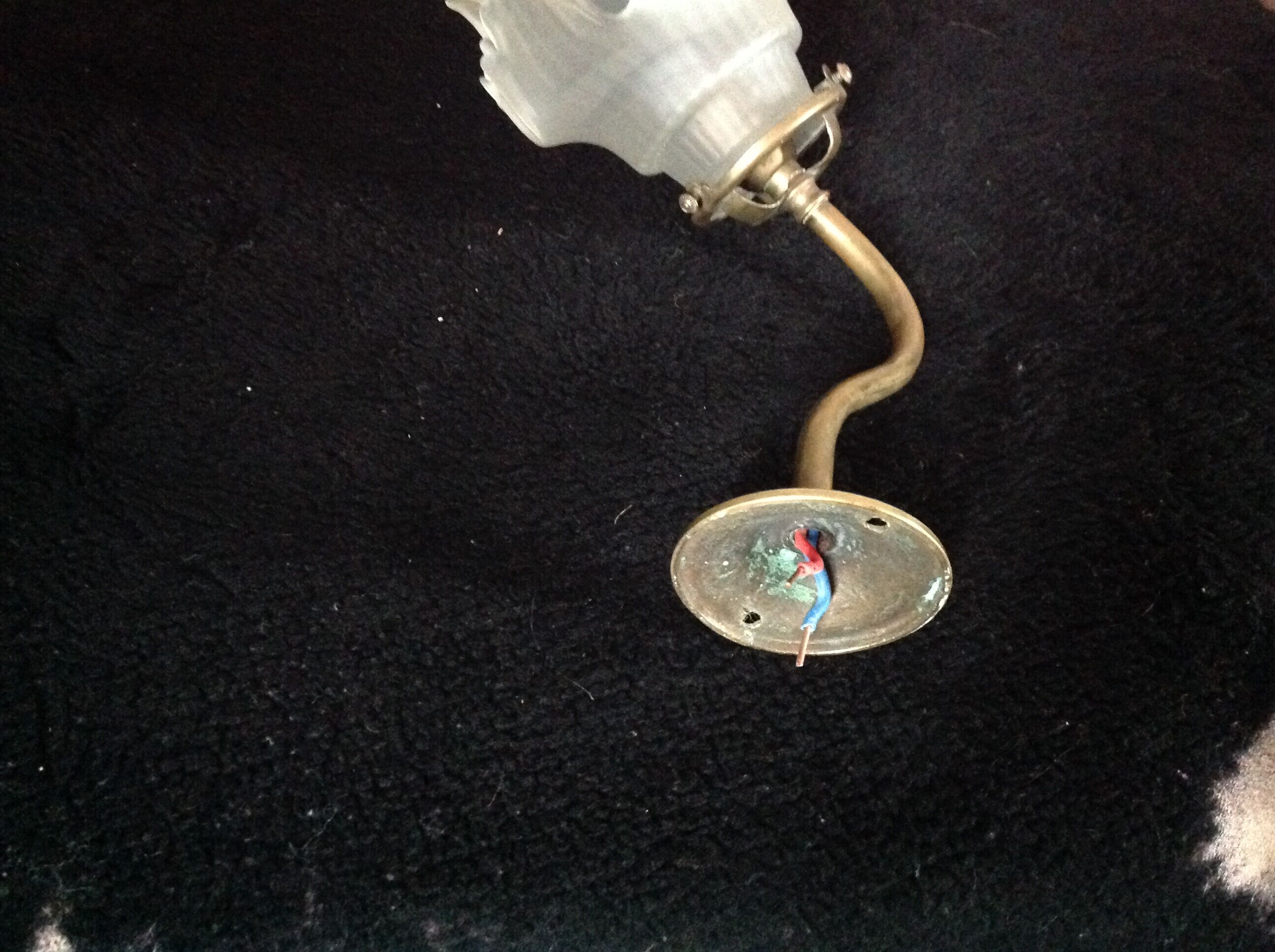 Swan collar wall sconce