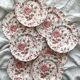 8 Johnson Brothers "Rose Chintz" earthenware dessert plates