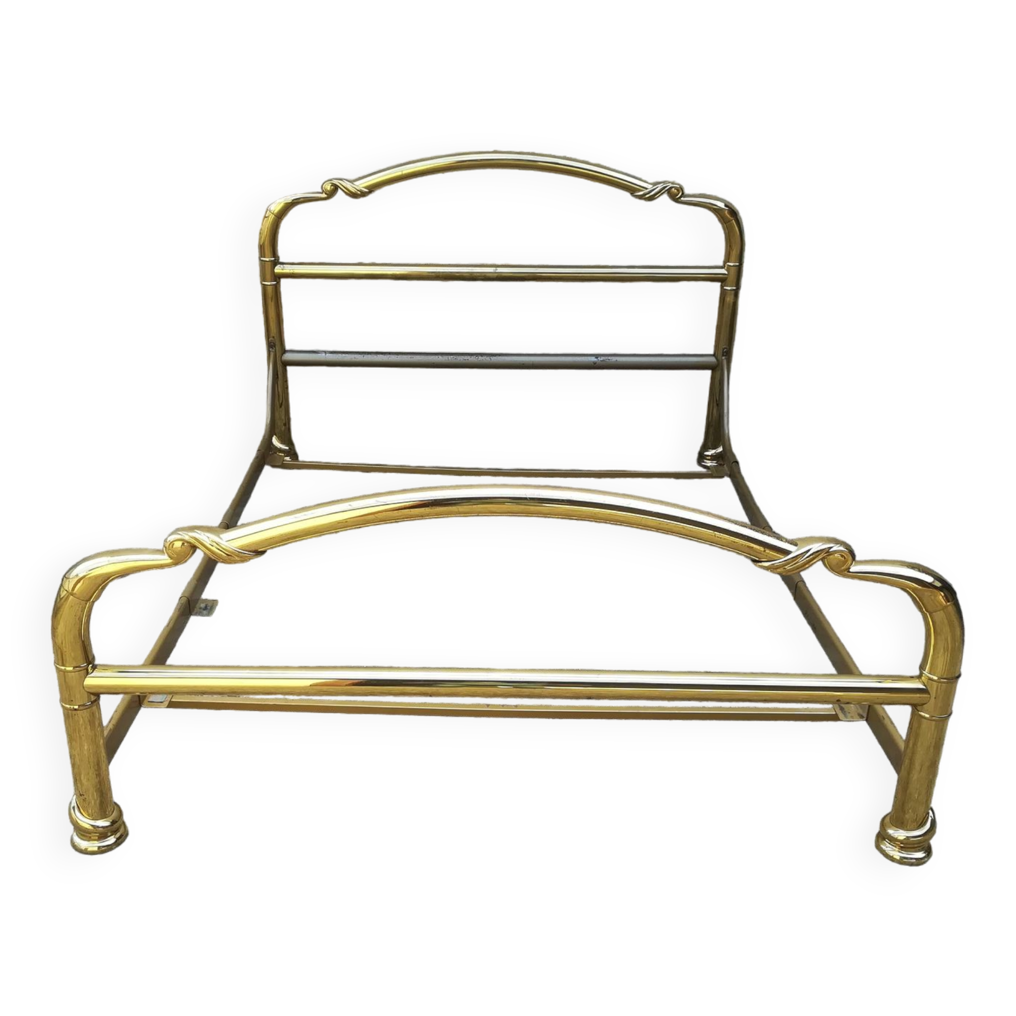 brass bed