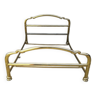 brass bed