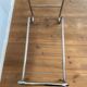 Design coffee table in chrome and smoked glass 60s-70s