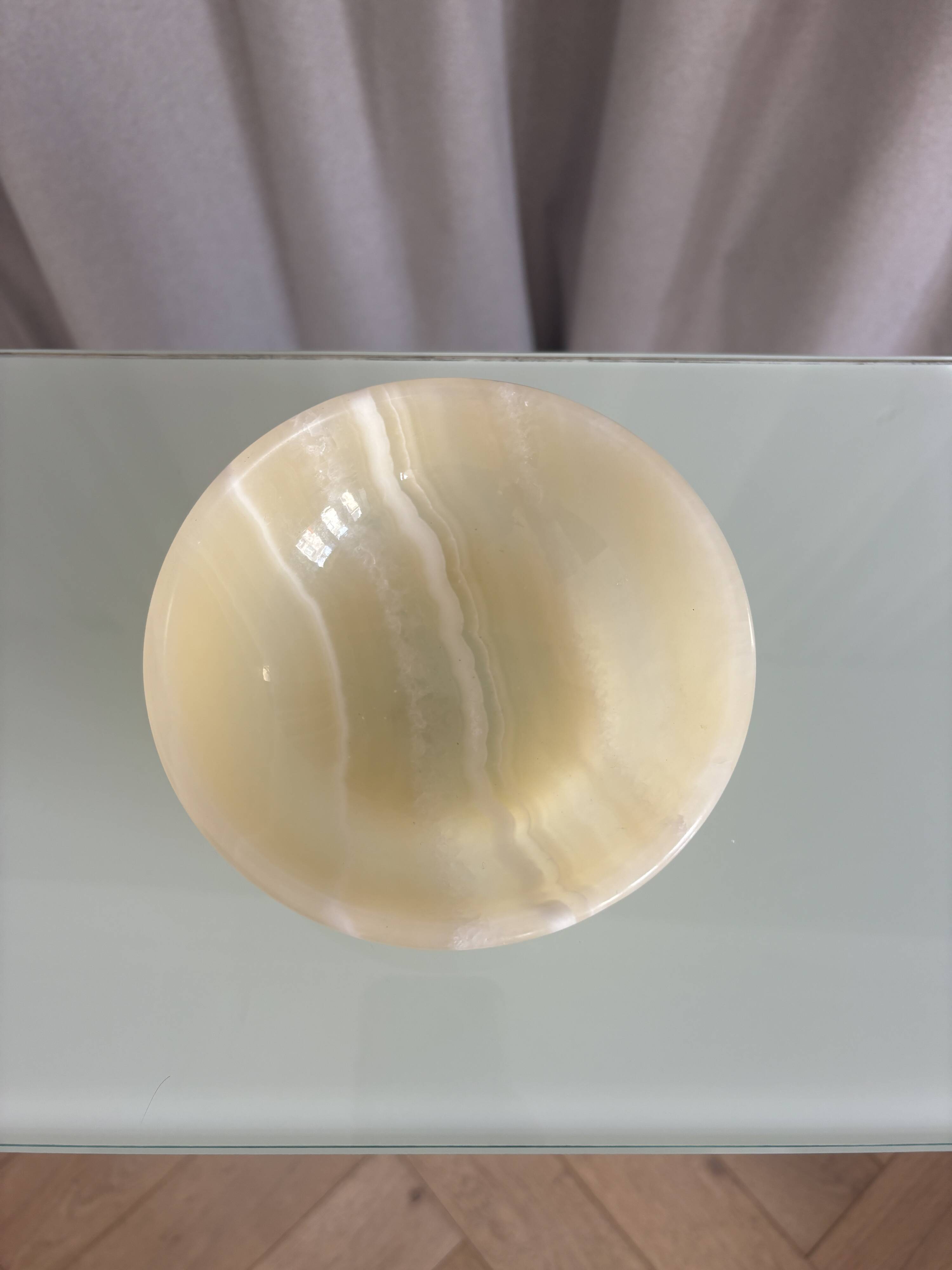 Vintage decorative onyx bowl