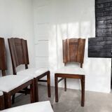 Set 6 chaises art déco chêne 1940