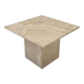 Italian travertine coffee table, 1980s