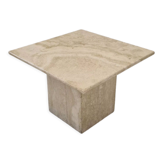 Italian travertine coffee table, 1980s