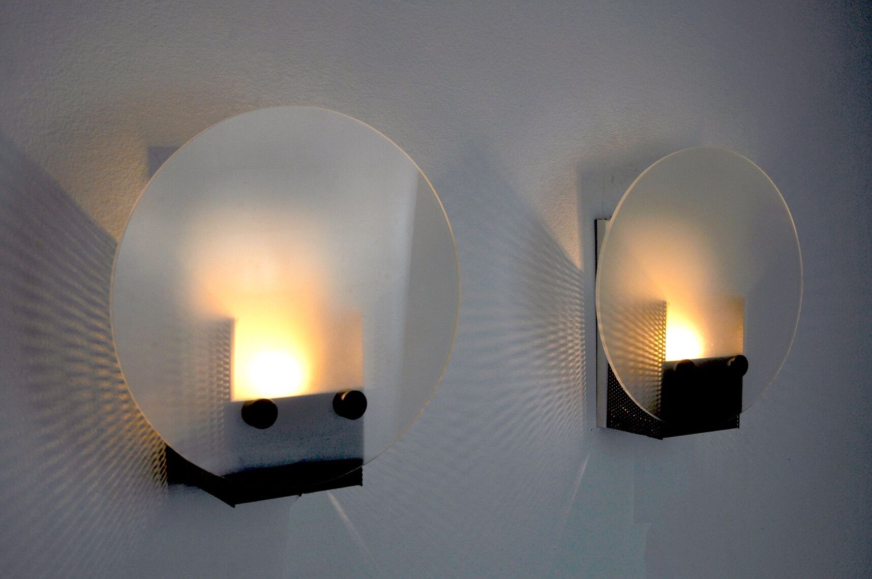 Pair of wall lamps, Spain, 1970