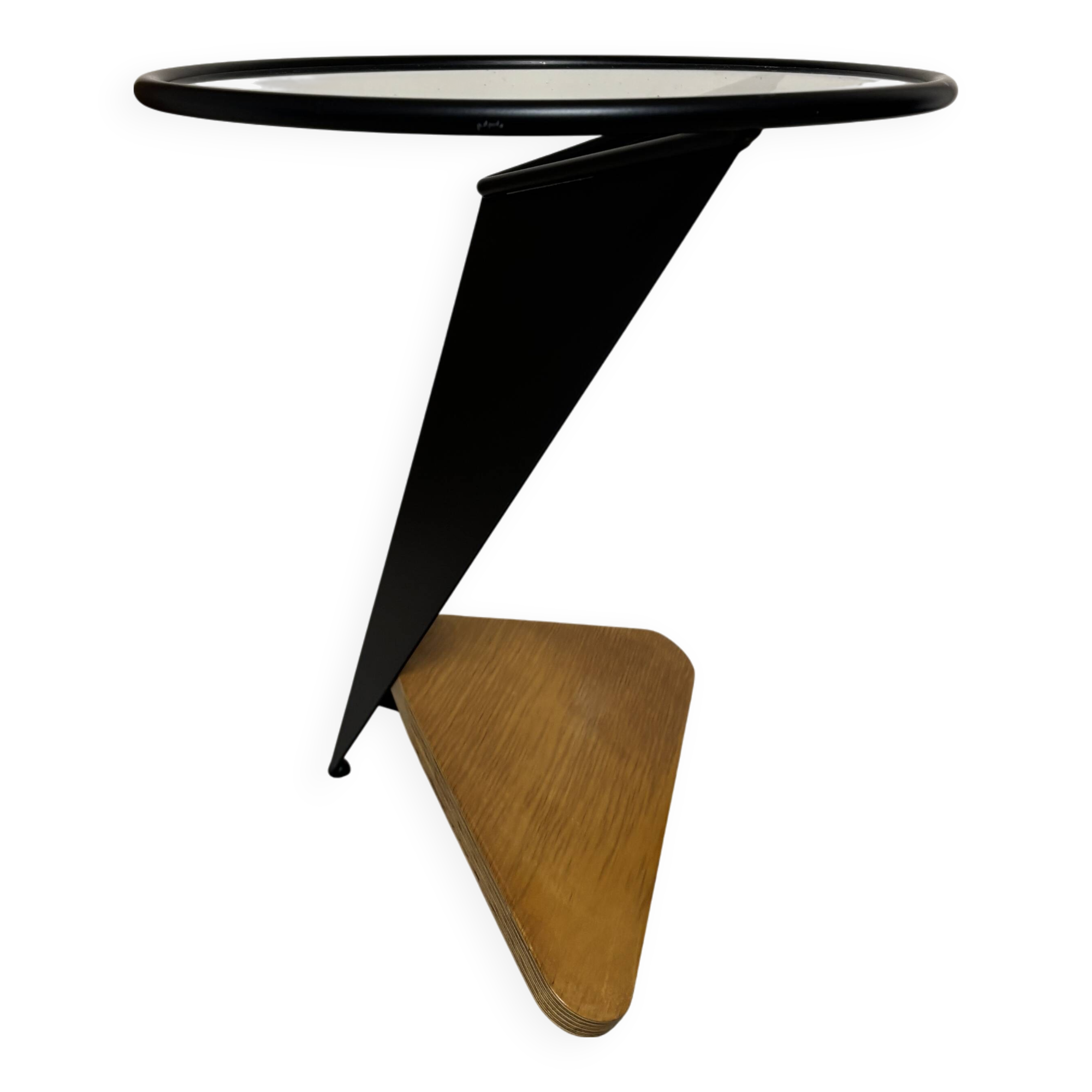 Viki pedestal table, Bruni Brunati and Carlo Zerbar, Naos 1988