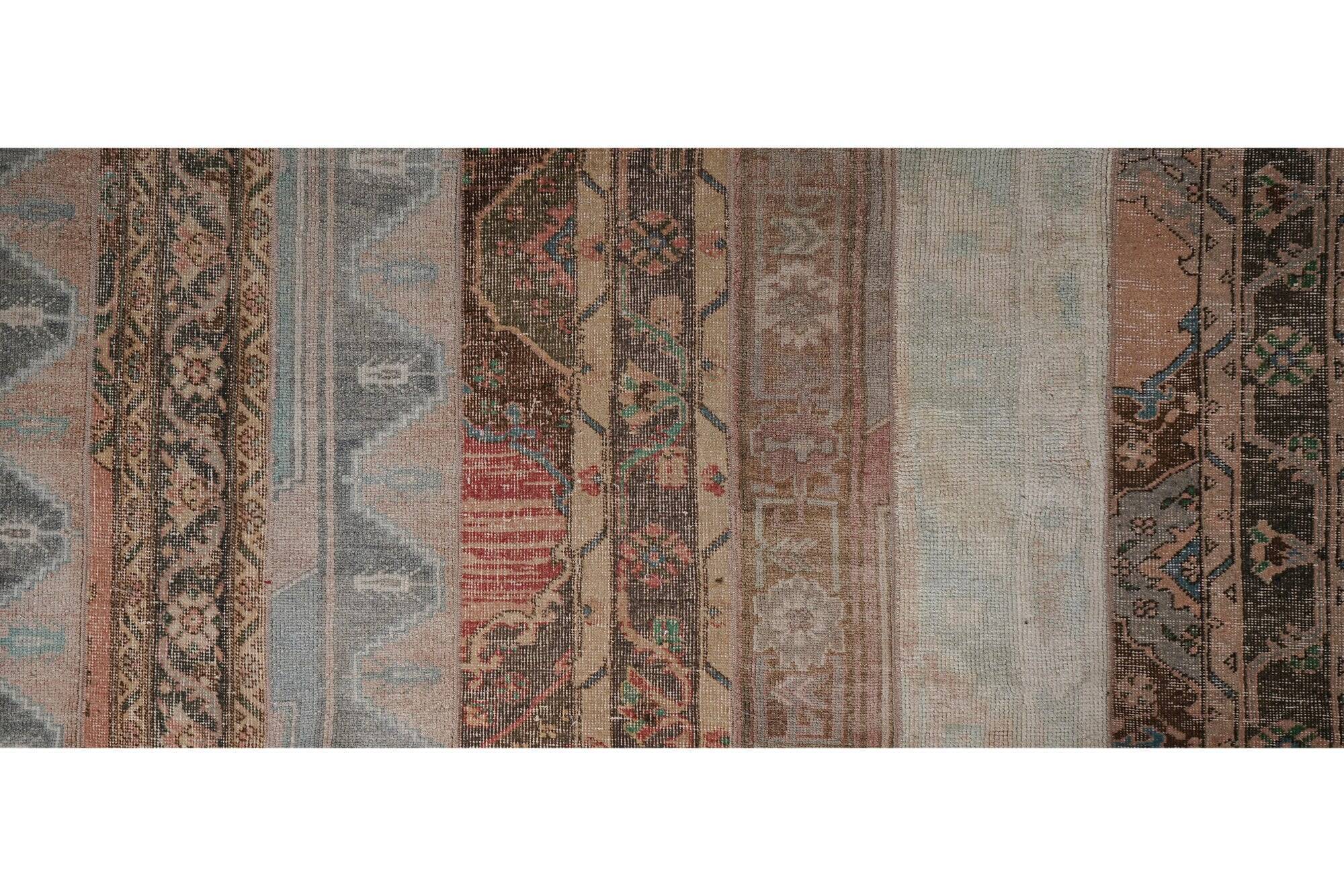 Vintage Turkish hallway rug 76x1 cm