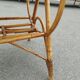 Vintage antique rattan coffee table