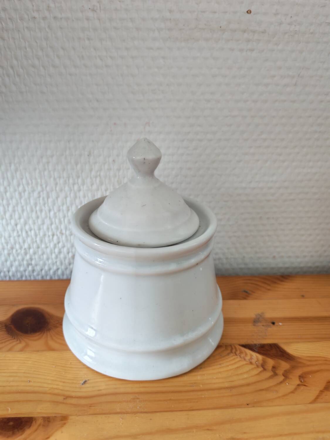 White porcelain sugar bowl