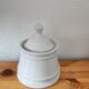 Sucrier en porcelaine blanche 