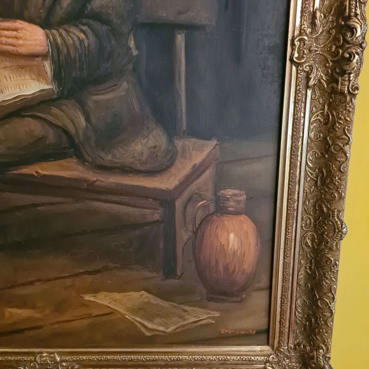 Stojan Vidinic '76 Old Man reading a Book