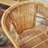Rattan armchair