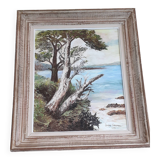 Painting on canvas signed