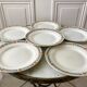 lot of 6 hollow plates Terre de Fer St Amand model "Molière" XXth