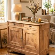 18th-century stripped buffet in solid walnut