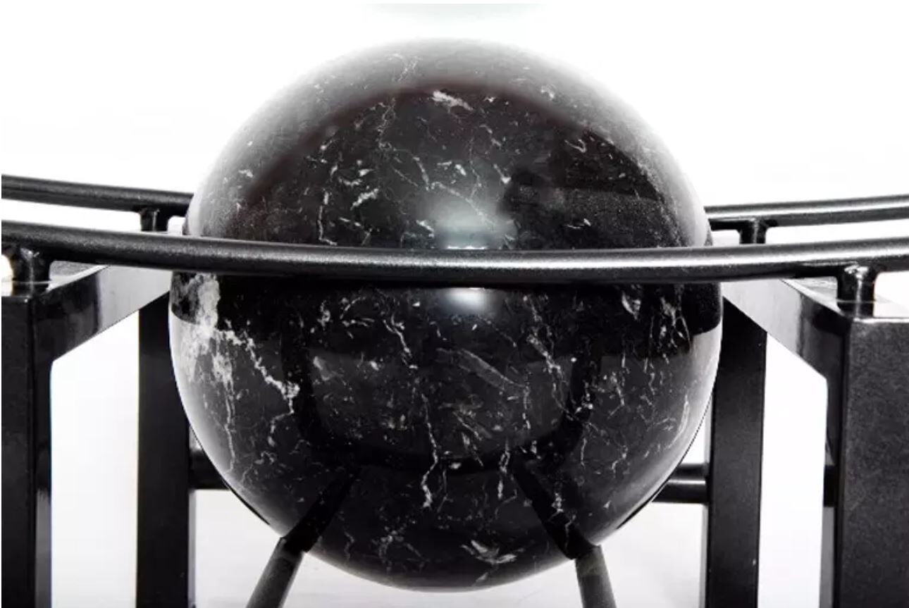 Marble coffee table - glass