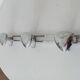 Vintage 1960s chrome wall coat rack automotive design