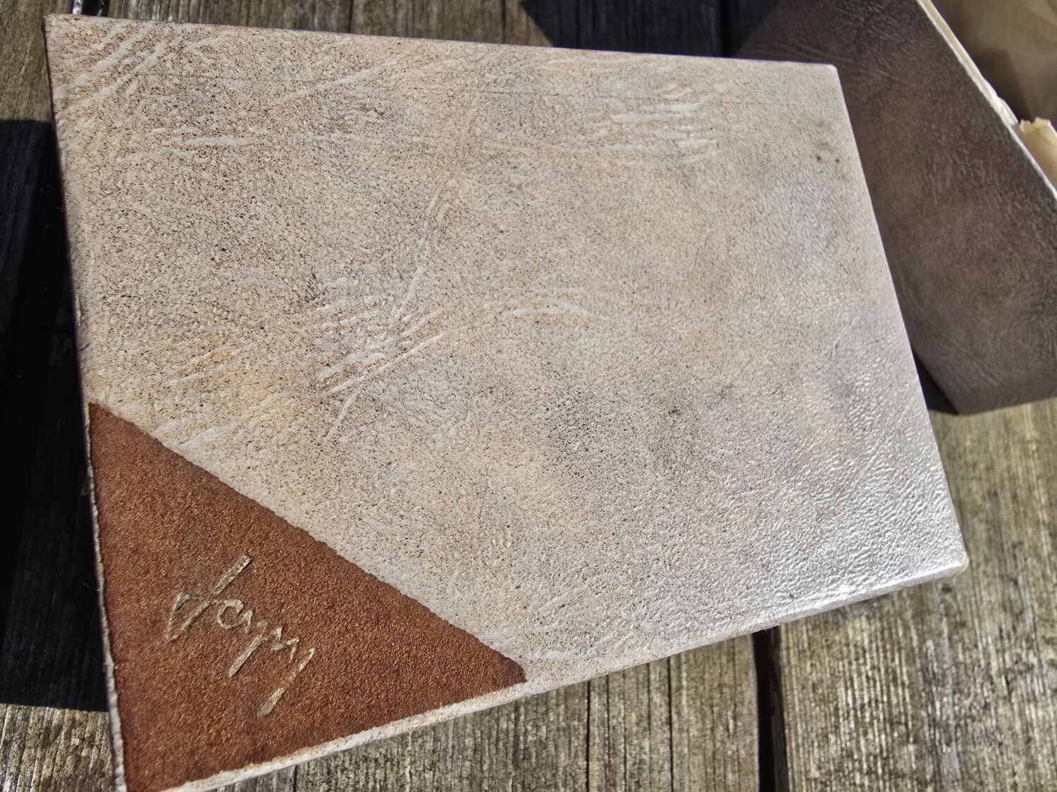 Robert Blin ceramic knife rest from Malicorne