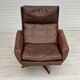 1970s, Danish design by Georg Thams for Vejen Møbelfabrik, swivel wingback relax chair.