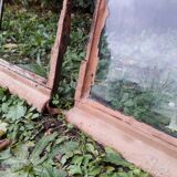 Industrial arched metal windows L73xH110 19th century glass roof