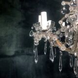Old chandelier with 10-branch tassels