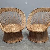3-piece rattan lounge set