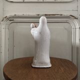 Vierge à l'Enfant en faïence de Nevers XVIIIe