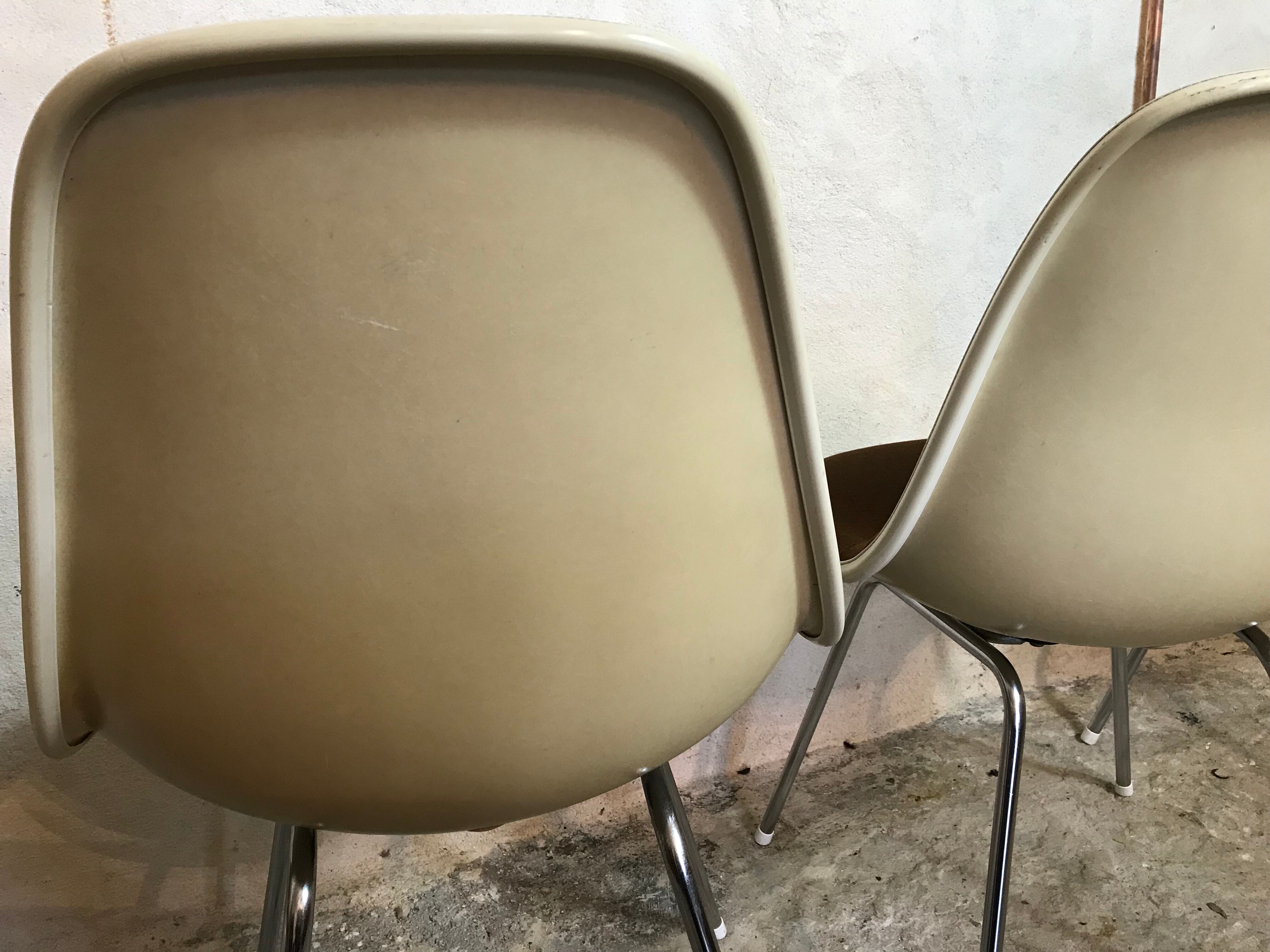 Set of 4 Eames chairs for Herman Miller,1960-70's