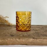 6 Pernod amber glasses