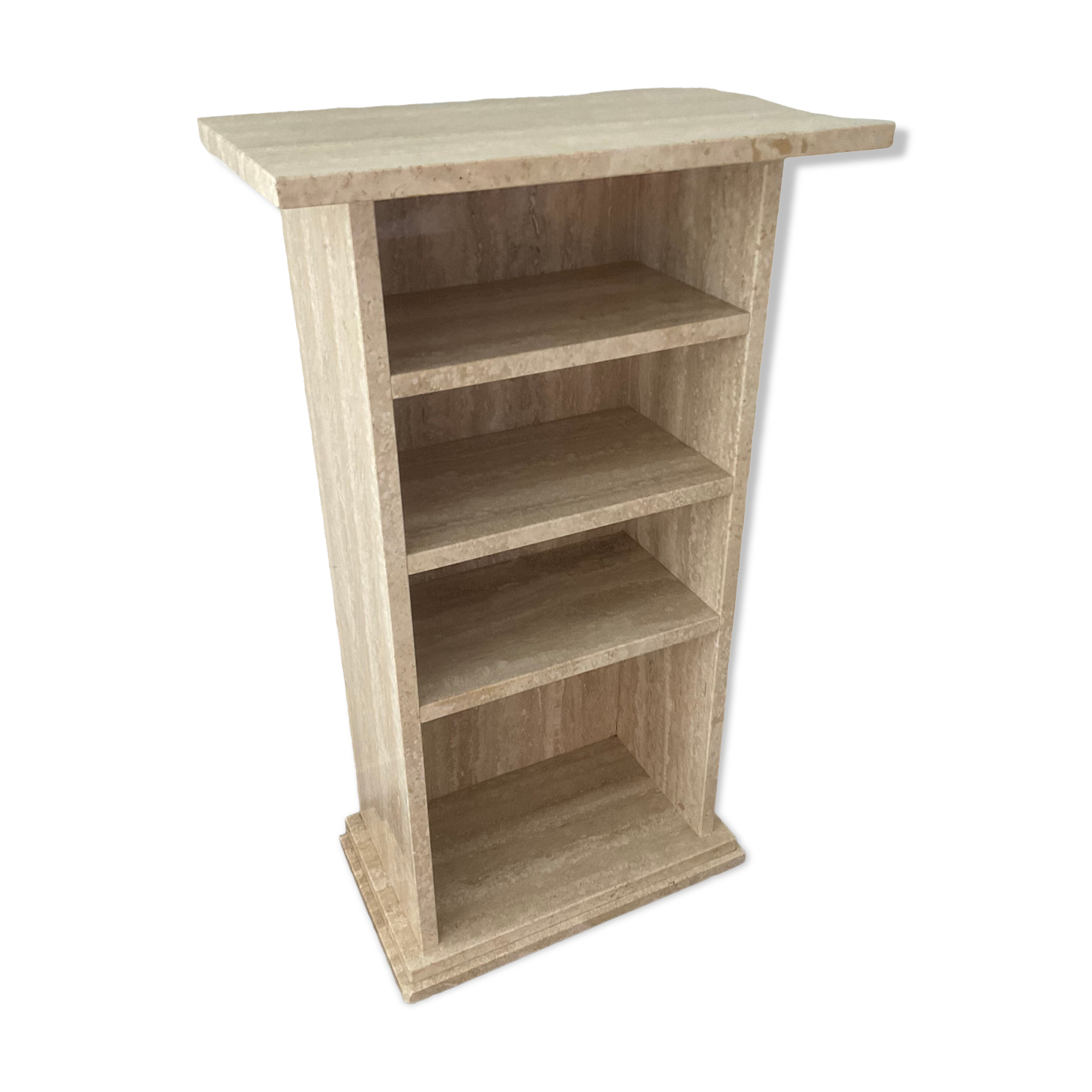 Travertine TV cabinet shelf from the 70s