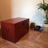 Old wooden storage chest of Chinese origin