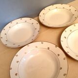 Suite of 4 hollow plates Saarguemines