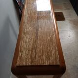 Console marble dore & solid elm