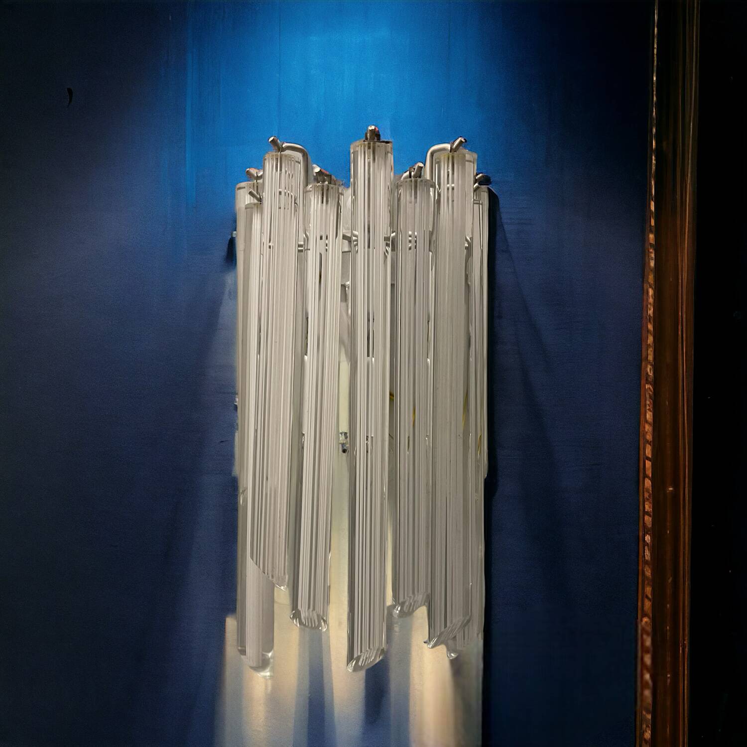 Murano Glass Trilobi Sconces Set of 2 by Venini 1970’s