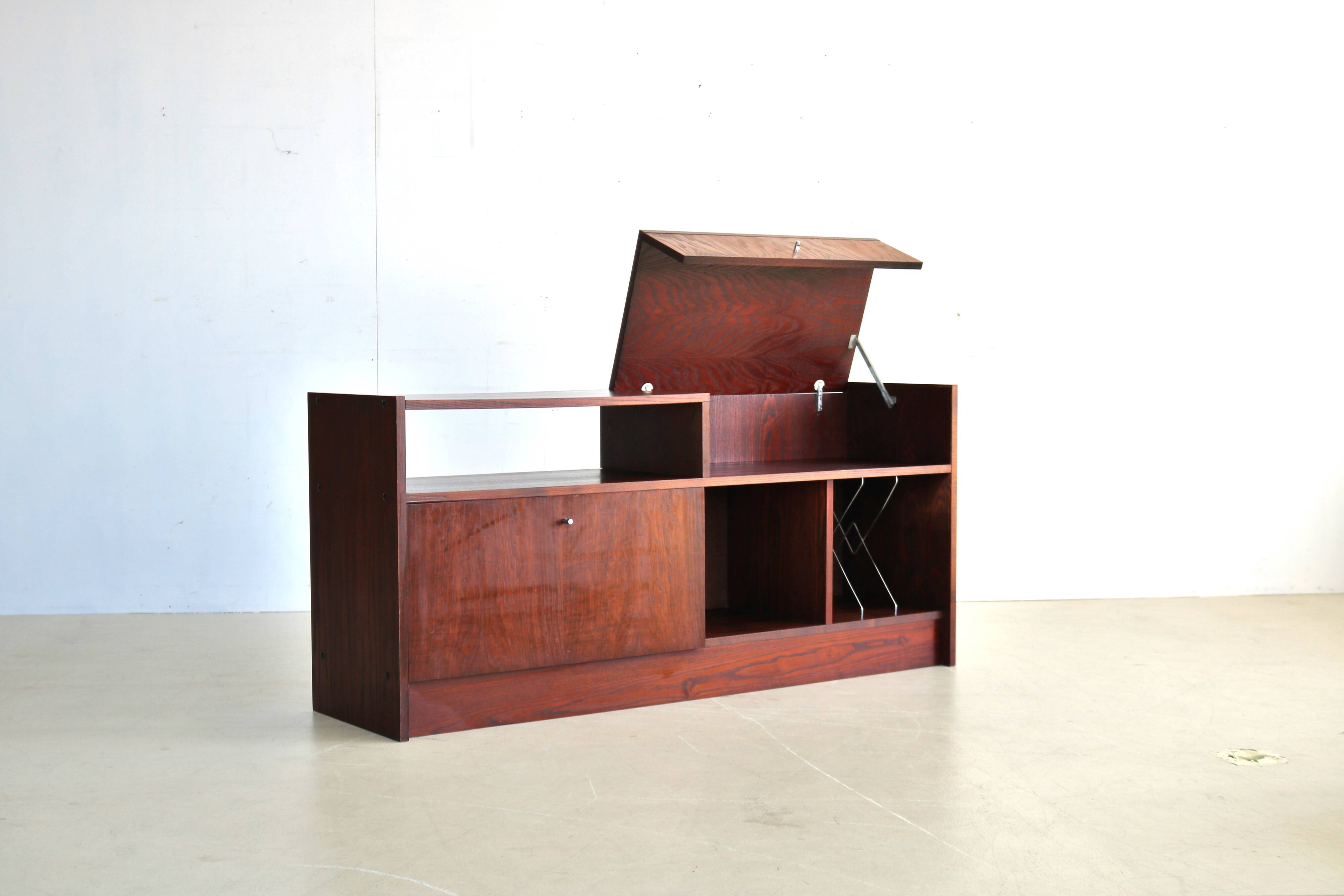 Buffet audio en palissandre vintage