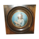 Miniature portrait signed XIXth century