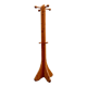 Brutalist, solid pine wood  standing coat rack