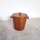 Vintage Scandinavian teak ice bucket 1960s