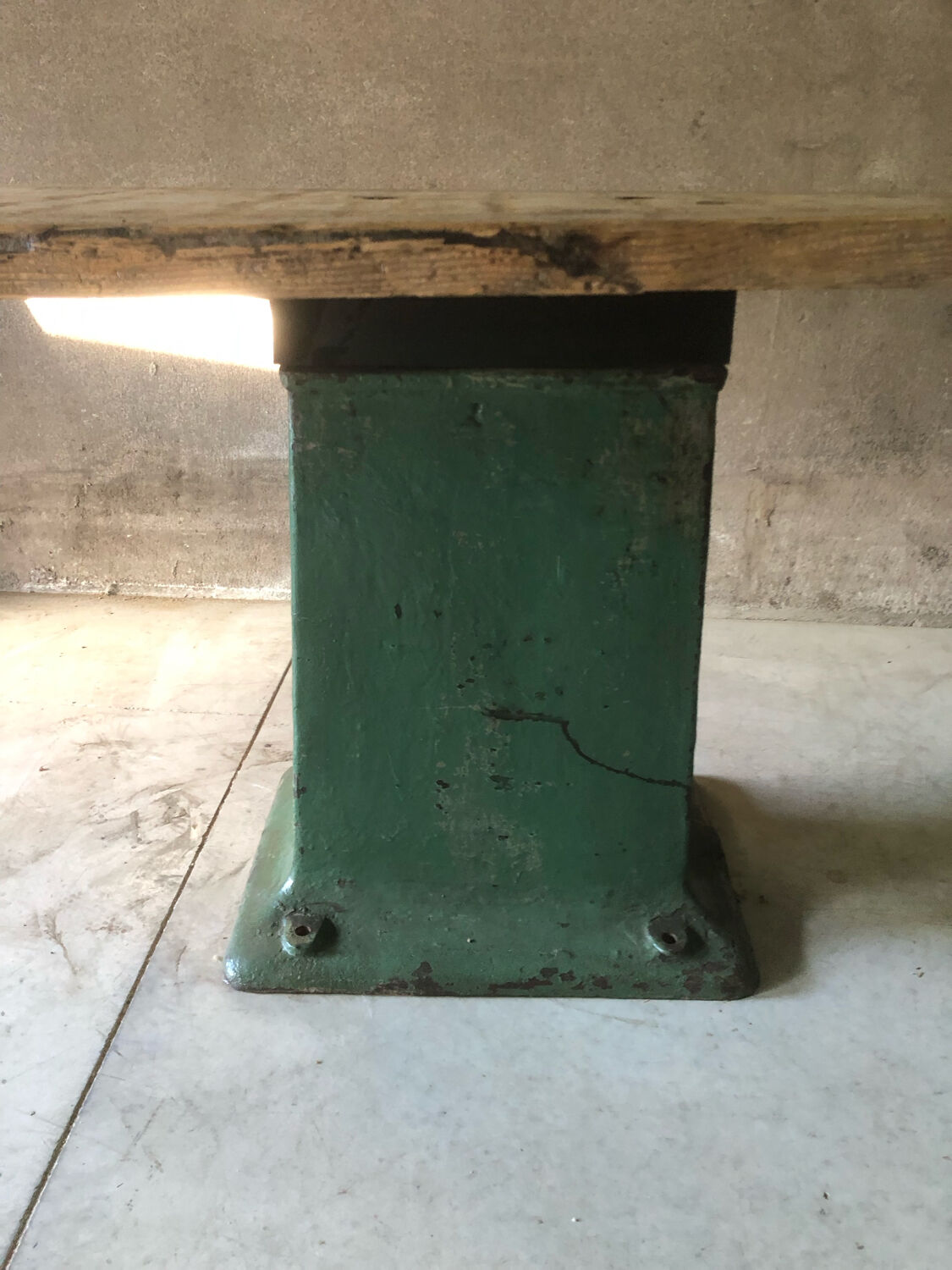 Industrial dining table